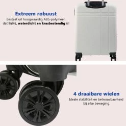 Top 10 🎉 Cabin Max CabinMax Velocity 👜 Handbagage Koffer - Uitbreidbaar Trolley 44L - Harde Reiskoffer - 55x40x20/25 Cm - Lichtgewicht - Groot Capaciteit - Wit 🛒 -Reisbagage-Reisaccessoires Winkel 550x549 12