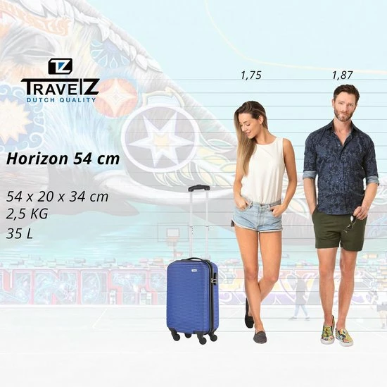 Beste Pirce β€οΈ TravelZ Horizon π Handbagagekoffer - 54cm π Handbagage Trolley Met Gevoerde Binnenkant - Blauw π 8 Beste Pirce β€οΈ TravelZ Horizon π Handbagagekoffer - 54cm π Handbagage Trolley Met Gevoerde Binnenkant - Blauw π - Afbeelding 6