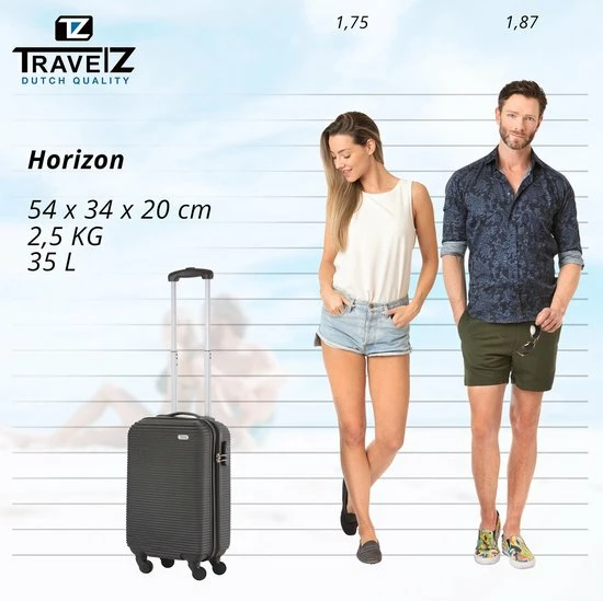 Kopen π€© TravelZ Horizon π Handbagagekoffer - 54cm π Handbagage Trolley Met Gevoerde Binnenkant - Zwart π₯ 9 Kopen π€© TravelZ Horizon π Handbagagekoffer - 54cm π Handbagage Trolley Met Gevoerde Binnenkant - Zwart π₯ - Afbeelding 7