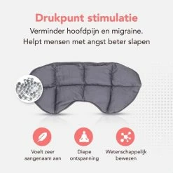 Coupon ✔️ Novano Verzwaard Slaapmasker - Oogmasker Voor Betere Slaap - Migraine - Hoofdpijn - 270gr - Grijs 🤩 -Reisbagage-Reisaccessoires Winkel 550x550 1048