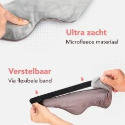 Coupon ✔️ Novano Verzwaard Slaapmasker - Oogmasker Voor Betere Slaap - Migraine - Hoofdpijn - 270gr - Grijs 🤩 -Reisbagage-Reisaccessoires Winkel 550x550 1049
