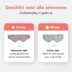 Coupon ✔️ Novano Verzwaard Slaapmasker - Oogmasker Voor Betere Slaap - Migraine - Hoofdpijn - 270gr - Grijs 🤩 -Reisbagage-Reisaccessoires Winkel 550x550 1050