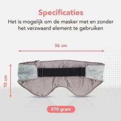 Coupon ✔️ Novano Verzwaard Slaapmasker - Oogmasker Voor Betere Slaap - Migraine - Hoofdpijn - 270gr - Grijs 🤩 -Reisbagage-Reisaccessoires Winkel 550x550 1052