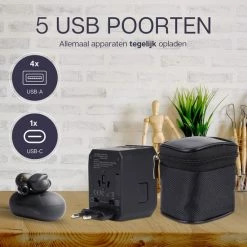 Promo ⭐ OneDay Wereldstekker - Reisstekker - Universele Stekker - Wereldstekkers - Usb - C - Stekker - Adapter - Reisaccessoires 👍 -Reisbagage-Reisaccessoires Winkel 550x550 1080