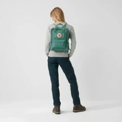 Beste Pirce 🤩 Fjallraven Fjällräven Kånken Unisex Rugzak - Frost Green ⭐ -Reisbagage-Reisaccessoires Winkel 550x550 111