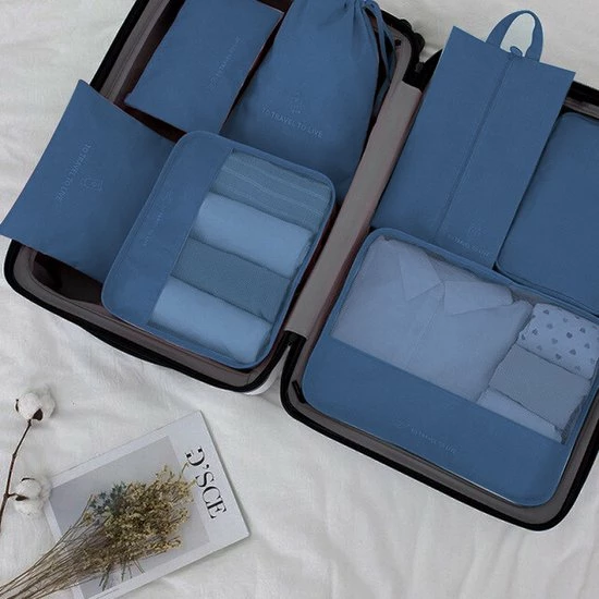 Beste deal 🎉 Somstyle Packing Cubes Set 7-Delig - Kleding Organizer Voor Reis Koffer, 🎒 Backpack En Tas - Travel Bag Opbergzakken - Pack Compression Cubes - Geschikt Voor Kleding, Schoenen En Elektronica - Donkerblauw 😀 7 Beste deal 🎉 Somstyle Packing Cubes Set 7-Delig - Kleding Organizer Voor Reis Koffer, 🎒 Backpack En Tas - Travel Bag Opbergzakken - Pack Compression Cubes - Geschikt Voor Kleding, Schoenen En Elektronica - Donkerblauw 😀 - Afbeelding 5