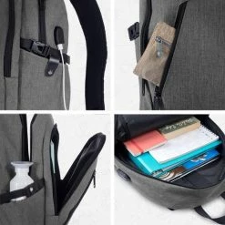 Top 10 🔔 TRVLMORE Rugzak - 25 L - 15,6 Inch - Laptop Rugtas - Waterafstotend - Grijs ⭐ -Reisbagage-Reisaccessoires Winkel 550x550 1171