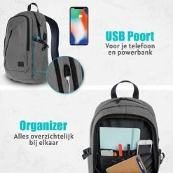 Top 10 🔔 TRVLMORE Rugzak - 25 L - 15,6 Inch - Laptop Rugtas - Waterafstotend - Grijs ⭐ -Reisbagage-Reisaccessoires Winkel 550x550 1172