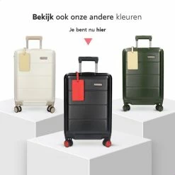 Coupon ✔️ ONYX® 👜 Handbagage Koffer 35 L - Spinner Wielen - Lichtgewicht Trolley - Dubbel TSA Slot - Handig Voorvak - 55 Cm - Zwart 👍 -Reisbagage-Reisaccessoires Winkel 550x550 120