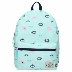Aanbiedingen ⌛ Milky Kiss Stay Cute - Rugzak - Schooltas Meisje - Mint - Ogen 🎉
