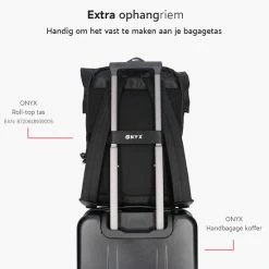 Coupon ✔️ ONYX® 👜 Handbagage Koffer 35 L - Spinner Wielen - Lichtgewicht Trolley - Dubbel TSA Slot - Handig Voorvak - 55 Cm - Zwart 👍 -Reisbagage-Reisaccessoires Winkel 550x550 122