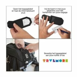 Beste Verkoop 🌟 TRVLMORE Kofferlabel - Leer - Voor Koffers En Tassen - 4 Stuks - Zwart 🎁 -Reisbagage-Reisaccessoires Winkel 550x550 1234