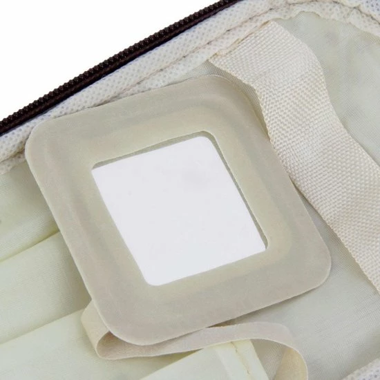 Nieuw π AA Commerce Polka Dot Make Up Tasje Met Spiegel - Opberg Etui / Cosmetica Organizer Reis Tas Case - Zwart 𧨠5 Nieuw π AA Commerce Polka Dot Make Up Tasje Met Spiegel - Opberg Etui / Cosmetica Organizer Reis Tas Case - Zwart 𧨠- Afbeelding 3