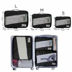 Nieuw 🔥 TRVLMORE Packing Cubes Set - Koffer Organizer - 3 Stuks - Zwart 🔥 -Reisbagage-Reisaccessoires Winkel 550x550 1245