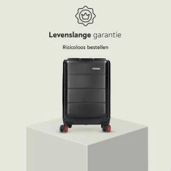 Coupon ✔️ ONYX® 👜 Handbagage Koffer 35 L - Spinner Wielen - Lichtgewicht Trolley - Dubbel TSA Slot - Handig Voorvak - 55 Cm - Zwart 👍 -Reisbagage-Reisaccessoires Winkel 550x550 126