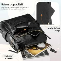 Nieuw ❤️ Glennoo Rugzak - Rugtas Dames - Waterdicht - Klein - Anti-theft Vakje - Rug-, Schouder-, Handtas In één - Zacht PU-leer ❤️ -Reisbagage-Reisaccessoires Winkel 550x550 1294