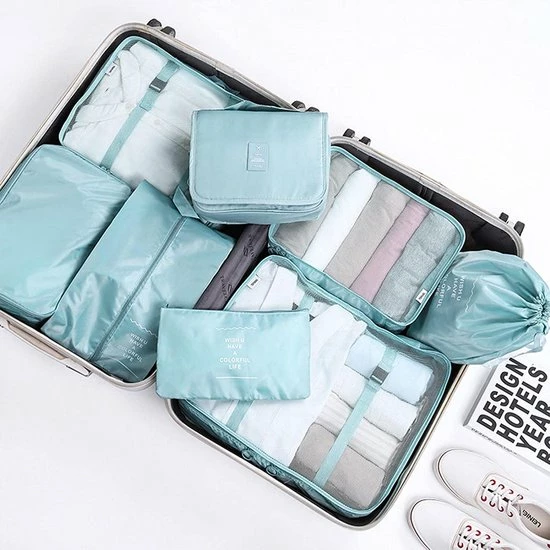 Nieuw ✔️ AXHO Packing Cubes - 8 Delig - Bagage Organizers - Kleding Organizer - Koffer Organizer Set - Koffer Organizer Set - Compression Cube - Blauw ✔️ 10 Nieuw ✔️ AXHO Packing Cubes - 8 Delig - Bagage Organizers - Kleding Organizer - Koffer Organizer Set - Koffer Organizer Set - Compression Cube - Blauw ✔️ - Afbeelding 8