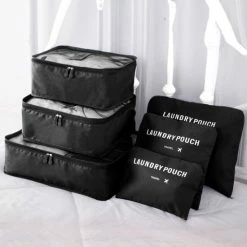 Beste Verkoop 🤩 Basila® Packing Cubes - 6 Delig - Koffer Organizer - Zwart ⭐ -Reisbagage-Reisaccessoires Winkel 550x550 1346