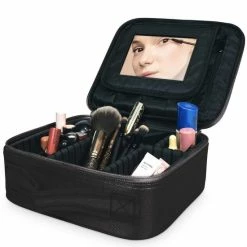 Korting 👍 Eagle Home & Lifestyle Eagle Make-up Organizer Met Spiegel - Make-up Koffer - Beautycase - Multifunctioneel - Reisformaat 💯