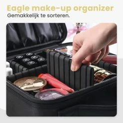 Groothandel 🔥 Eagle Home & Lifestyle Eagle Make-up Organizer - Make-up Koffer - Verstelbare Vakken - Beautycase - Multifunctioneel - Make-up Tas - Reisformaat 🌟 -Reisbagage-Reisaccessoires Winkel 550x550 139