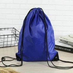 Aanbiedingen 🔥 Merkloos Gymtas Met Rijgkoord - Nylon Rugzakjes – Nylon Rugzak – Zwart 😉 -Reisbagage-Reisaccessoires Winkel 550x550 1409