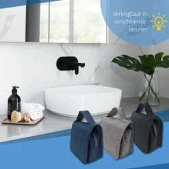 Korting 👍 GOAT Outdoor® GOAT Outdoor Reis Toilettas Met Haak - Unisex Travel Organizer - Navy 🛒 -Reisbagage-Reisaccessoires Winkel 550x550 1417