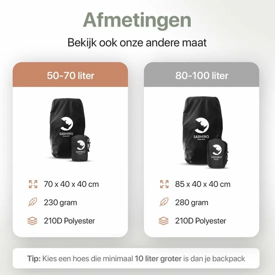 Goedkoopste ❤️ Sarhino Shield Premium Flightbag Voor 🎒 Backpacks En Regenhoes - M 50-70l - Zwart - Flightbags 💯 8 Goedkoopste ❤️ Sarhino Shield Premium Flightbag Voor 🎒 Backpacks En Regenhoes - M 50-70l - Zwart - Flightbags 💯 - Afbeelding 6