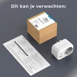 Kopen 👍 Voomy Reisstekker Amerika/USA - Wereldstekker Type A - USB-C & USB-A - Wit 😉 -Reisbagage-Reisaccessoires Winkel 550x550 1466