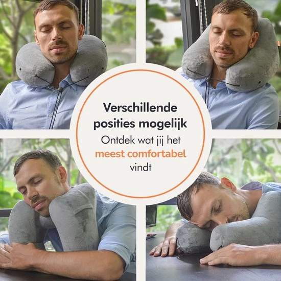 Goedkoop ๐ Travenu Opblaasbaar Nekkussen Met Opbergtasje - Reiskussen - Met Capuchon & Oordoppen - Vliegtuigkussen - Ergonomisch - Grijs ๐ฏ 6 Goedkoop ๐ Travenu Opblaasbaar Nekkussen Met Opbergtasje - Reiskussen - Met Capuchon & Oordoppen - Vliegtuigkussen - Ergonomisch - Grijs ๐ฏ - Afbeelding 4