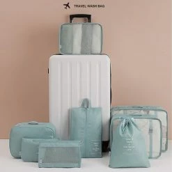 Gloednieuw ⭐ BOTC Packing Cubes Set 9-Delig – Kleding Organizer Voor Koffers, Tassen En 🎒 Backpack - Turquoise 🛒 -Reisbagage-Reisaccessoires Winkel 550x550 1511