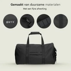 Begroting 😍 ONYX® Reistas 55L - Weekendtas Met Multifunctioneel Opbergsysteem - Waterafstotend - Gevoerd Laptopvak - Zwart ⌛ -Reisbagage-Reisaccessoires Winkel 550x550 1518