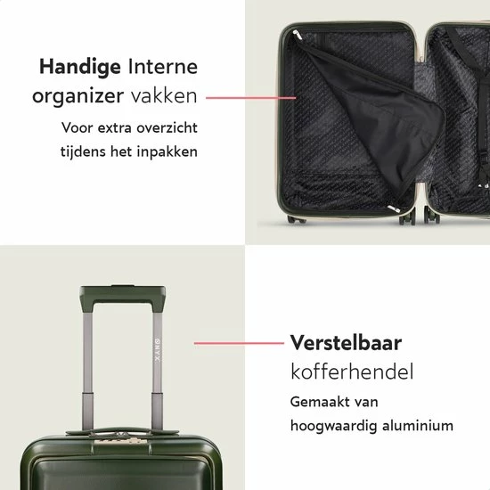 Begroting ๐ ONYX® ๐ Handbagage Koffer 35 L - Spinner Wielen - Lichtgewicht Trolley - Dubbel TSA Slot - Handig Voorvak - 55 Cm - Olive โค๏ธ 10 Begroting ๐ ONYX® ๐ Handbagage Koffer 35 L - Spinner Wielen - Lichtgewicht Trolley - Dubbel TSA Slot - Handig Voorvak - 55 Cm - Olive โค๏ธ - Afbeelding 8