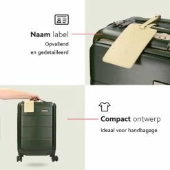 Begroting ๐ ONYX® ๐ Handbagage Koffer 35 L - Spinner Wielen - Lichtgewicht Trolley - Dubbel TSA Slot - Handig Voorvak - 55 Cm - Olive โค๏ธ 34 Begroting ๐ ONYX® ๐ Handbagage Koffer 35 L - Spinner Wielen - Lichtgewicht Trolley - Dubbel TSA Slot - Handig Voorvak - 55 Cm - Olive โค๏ธ -Reisbagage-Reisaccessoires Winkel 550x550 181