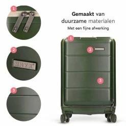 Begroting ๐ ONYX® ๐ Handbagage Koffer 35 L - Spinner Wielen - Lichtgewicht Trolley - Dubbel TSA Slot - Handig Voorvak - 55 Cm - Olive โค๏ธ 37 Begroting ๐ ONYX® ๐ Handbagage Koffer 35 L - Spinner Wielen - Lichtgewicht Trolley - Dubbel TSA Slot - Handig Voorvak - 55 Cm - Olive โค๏ธ -Reisbagage-Reisaccessoires Winkel 550x550 184