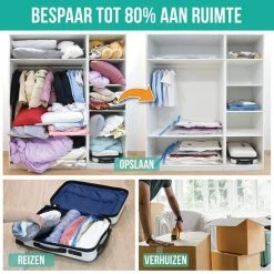 Aanbiedingen 😍 Strex Vacuumzakken Dekbedden & Kleding - 13 Stuks / 4 Maten - Reiszakken / Vacumeerzakken - Incl. Handpomp 🎁 -Reisbagage-Reisaccessoires Winkel 550x550 193