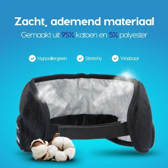 Top 10 ๐ SleepiezZ® Slaapmasker PRO - Bluetooth Speakers - Oogmasker Slaap - 100% Verduisterend - Zwart ๐ 5 Top 10 ๐ SleepiezZ® Slaapmasker PRO - Bluetooth Speakers - Oogmasker Slaap - 100% Verduisterend - Zwart ๐ - Afbeelding 3