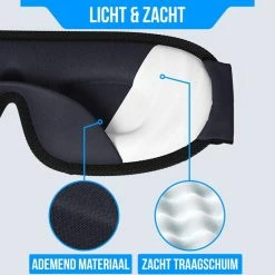Flash-uitverkoop ✨ Strex Luxe Slaapmasker - 3D Ergonomisch - 100% Verduisterend - Traagschuim - Slaap Masker - Oog Masker 👏 -Reisbagage-Reisaccessoires Winkel 550x550 206