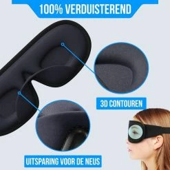 Flash-uitverkoop ✨ Strex Luxe Slaapmasker - 3D Ergonomisch - 100% Verduisterend - Traagschuim - Slaap Masker - Oog Masker 👏 -Reisbagage-Reisaccessoires Winkel 550x550 207