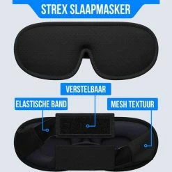 Flash-uitverkoop ✨ Strex Luxe Slaapmasker - 3D Ergonomisch - 100% Verduisterend - Traagschuim - Slaap Masker - Oog Masker 👏 -Reisbagage-Reisaccessoires Winkel 550x550 209