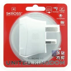 Hete verkoop 😀 SKROSS - Reisstekker/Wereldstekker - Europa Naar Engeland (UK) - Zwitserse Kwaliteit - Input Voltage 100V - 250V ⌛