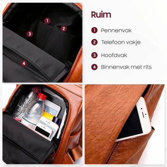 Groothandel ๐ฅฐ Glennoo Anti-diefstal Rugzak - Rugtas Dames - Waterdicht - Klein - Anti-theft ๐ Backpack - Rug-, Schouder-, Handtas In één - Zacht PU-leer - Incl. Verstelbare Riem- DomanEmpire ๐ฏ 4 Groothandel ๐ฅฐ Glennoo Anti-diefstal Rugzak - Rugtas Dames - Waterdicht - Klein - Anti-theft ๐ Backpack - Rug-, Schouder-, Handtas In één - Zacht PU-leer - Incl. Verstelbare Riem- DomanEmpire ๐ฏ - Afbeelding 2