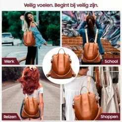 Groothandel ๐ฅฐ Glennoo Anti-diefstal Rugzak - Rugtas Dames - Waterdicht - Klein - Anti-theft ๐ Backpack - Rug-, Schouder-, Handtas In één - Zacht PU-leer - Incl. Verstelbare Riem- DomanEmpire ๐ฏ 16 Groothandel ๐ฅฐ Glennoo Anti-diefstal Rugzak - Rugtas Dames - Waterdicht - Klein - Anti-theft ๐ Backpack - Rug-, Schouder-, Handtas In één - Zacht PU-leer - Incl. Verstelbare Riem- DomanEmpire ๐ฏ -Reisbagage-Reisaccessoires Winkel 550x550 247