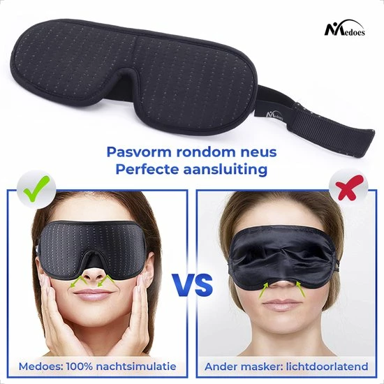 Aanbiedingen π Medoes - Traagschuim Slaapmasker Vrouwen - Kinderen- Mannen - 100% Verduisterend π₯ 4 Aanbiedingen π Medoes - Traagschuim Slaapmasker Vrouwen - Kinderen- Mannen - 100% Verduisterend π₯ - Afbeelding 2