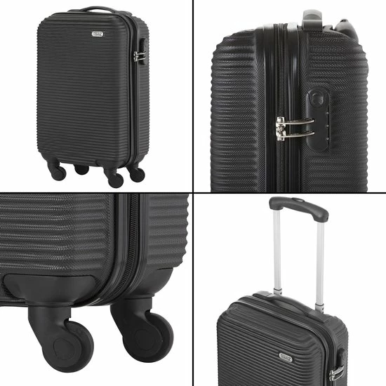 Kopen π€© TravelZ Horizon π Handbagagekoffer - 54cm π Handbagage Trolley Met Gevoerde Binnenkant - Zwart π₯ 6 Kopen π€© TravelZ Horizon π Handbagagekoffer - 54cm π Handbagage Trolley Met Gevoerde Binnenkant - Zwart π₯ - Afbeelding 4