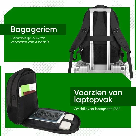 Beste Pirce ๐ Navy Madden Rugzak Met USB Oplaadpoort 36L Zwart Luxe Laptop Rugtas 17.3 Inch - Schooltas - Heren - Dames - Jongens - Meisjes - Waterafstotend - Rugzakken ๐ 8 Beste Pirce ๐ Navy Madden Rugzak Met USB Oplaadpoort 36L Zwart Luxe Laptop Rugtas 17.3 Inch - Schooltas - Heren - Dames - Jongens - Meisjes - Waterafstotend - Rugzakken ๐ - Afbeelding 6
