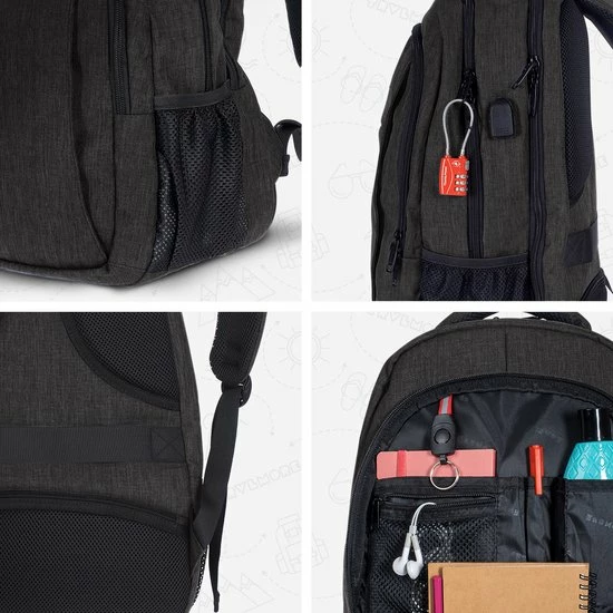 Goedkoopste ๐ TRVLMORE Rugzak - 28L - 15,6 Inch - Laptop Rugtas - Waterafstotend - Antraciet ๐ฅ 8 Goedkoopste ๐ TRVLMORE Rugzak - 28L - 15,6 Inch - Laptop Rugtas - Waterafstotend - Antraciet ๐ฅ - Afbeelding 6