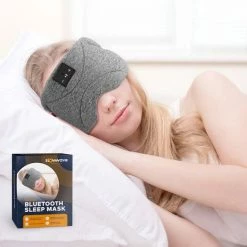 Beste deal 🤩 Slowwave Bluetooth Slaapmasker (premium) - Beste Keuze - 100% Verduisterend - Ultraplatte 'spons Speakers' (perfect Voor Zijslapers) - Koel En Ademend Materiaal - Volledig Verstelbaar - Excellente Geluidskwaliteit - Batterijduur: 13 Uur - Voor Mannen En Vrouw ⌛ -Reisbagage-Reisaccessoires Winkel 550x550 319