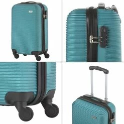 Flash-uitverkoop 🔔 TravelZ Horizon 👜 Handbagagekoffer - 54cm 👜 Handbagage Trolley Met Gevoerde Binnenkant - Zeegroen 🧨 -Reisbagage-Reisaccessoires Winkel 550x550 325