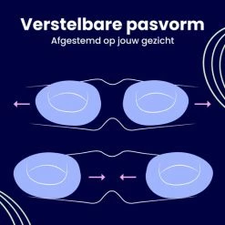 Kopen 😍 Soulsnooze® Luxe Traagschuim Slaapmasker Vrouwen & Mannen – Grijs Katoen – 100% Verduisterend Oogmasker Slaap – Inclusief Reistas 🔔 -Reisbagage-Reisaccessoires Winkel 550x550 365