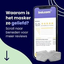 Kopen 😍 Soulsnooze® Luxe Traagschuim Slaapmasker Vrouwen & Mannen – Grijs Katoen – 100% Verduisterend Oogmasker Slaap – Inclusief Reistas 🔔 -Reisbagage-Reisaccessoires Winkel 550x550 370